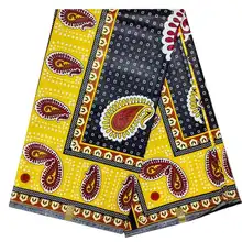 Новая мода высокое качество африканская вощеная ткань принтом Анкара блок воск настоящий Новая мода tissu