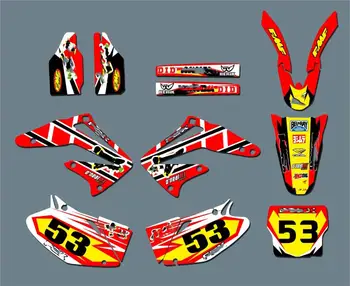 

CRF450 2004-2002 Motorcycle New Team Graphics Backgrounds Decals Stickers kits For Honda CRF450R CRF450 2002 2003 2004 CRF 450R