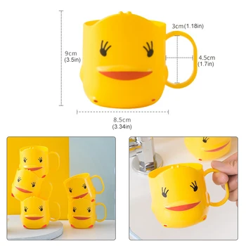 

Baby Milk Cup with Handle Mug Mouthwash Cup Cartoon Training Cup Anti-skid Fall-resistant Wear-resistant Water Cup