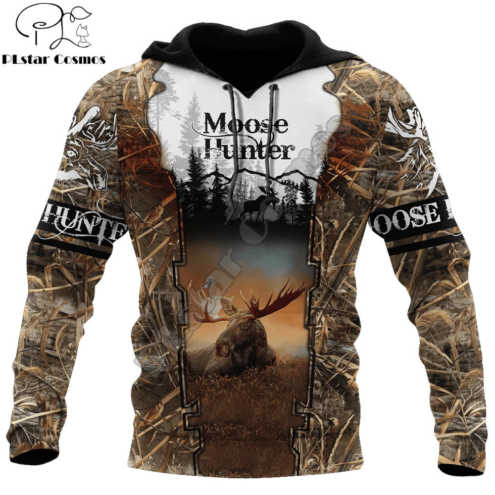 Красивые лосями 3D с капюшоном и принтом в виде животных для мужчин Толстовка