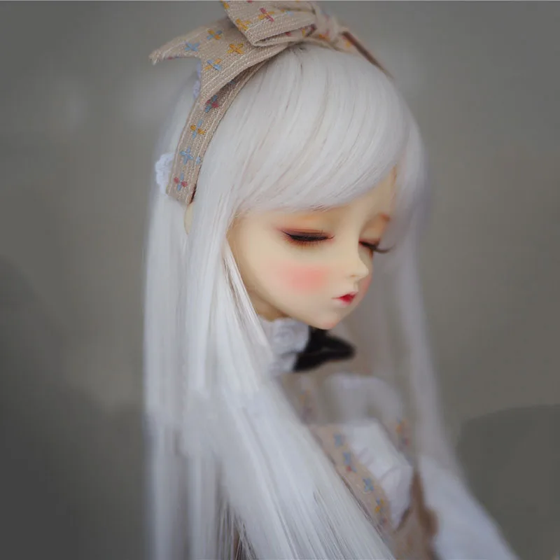 Bybrana Bjd парик с длинными прямыми волосами 1/3 1/4 1/6 1/8 мужского и кукла женщина универсальный на каждый день