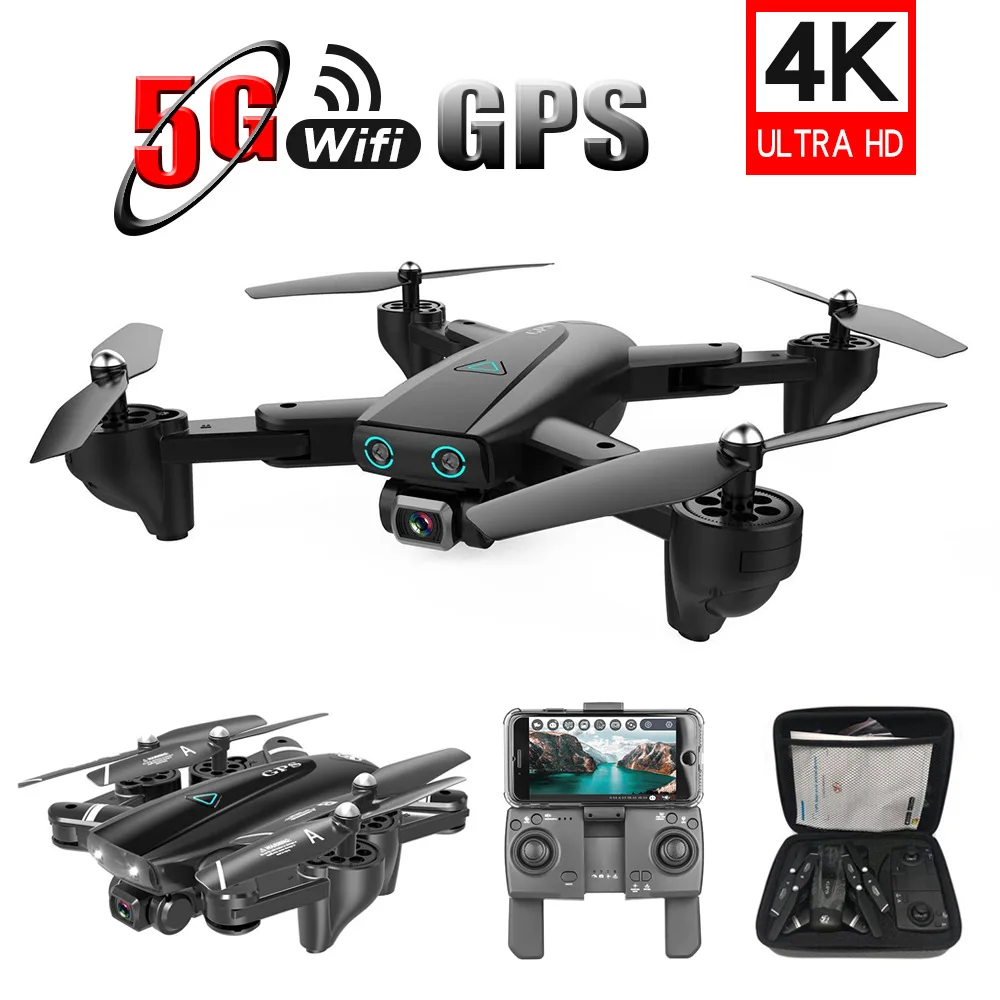 S167 Foldable Profissional Drone with Camera 4K HD Selfie 5G GPS WiFi FPV Wide Angle RC Quadcopter