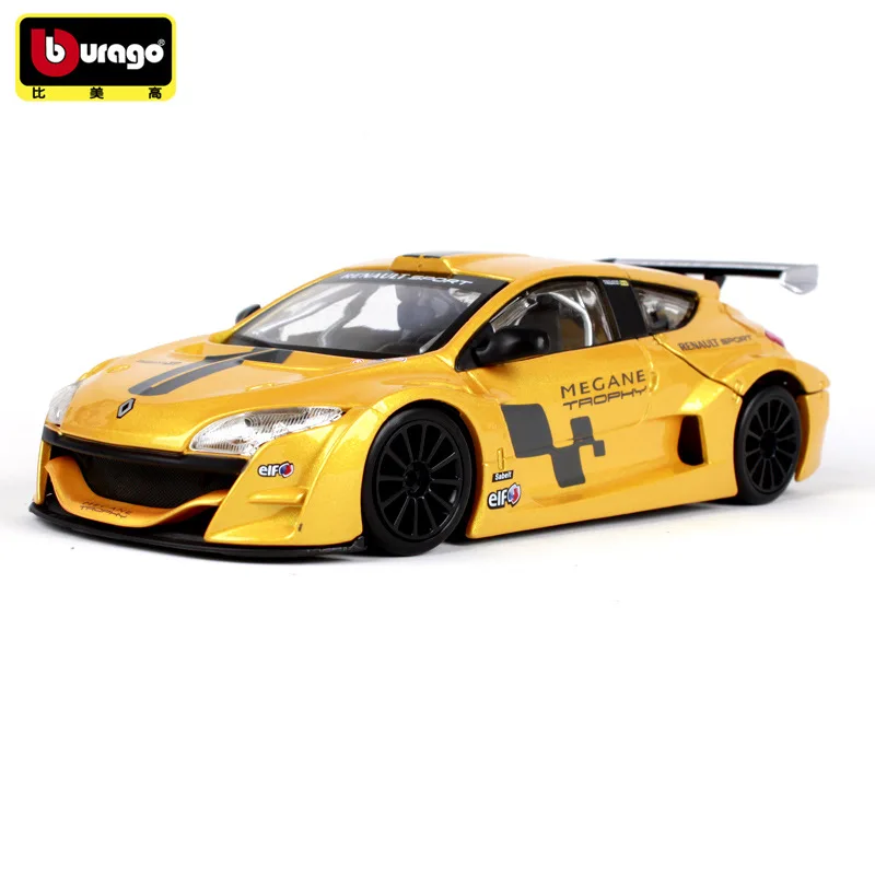 Модель автомобиля Bburago 1:24 Renault Megane гоночного модель из сплава украшение