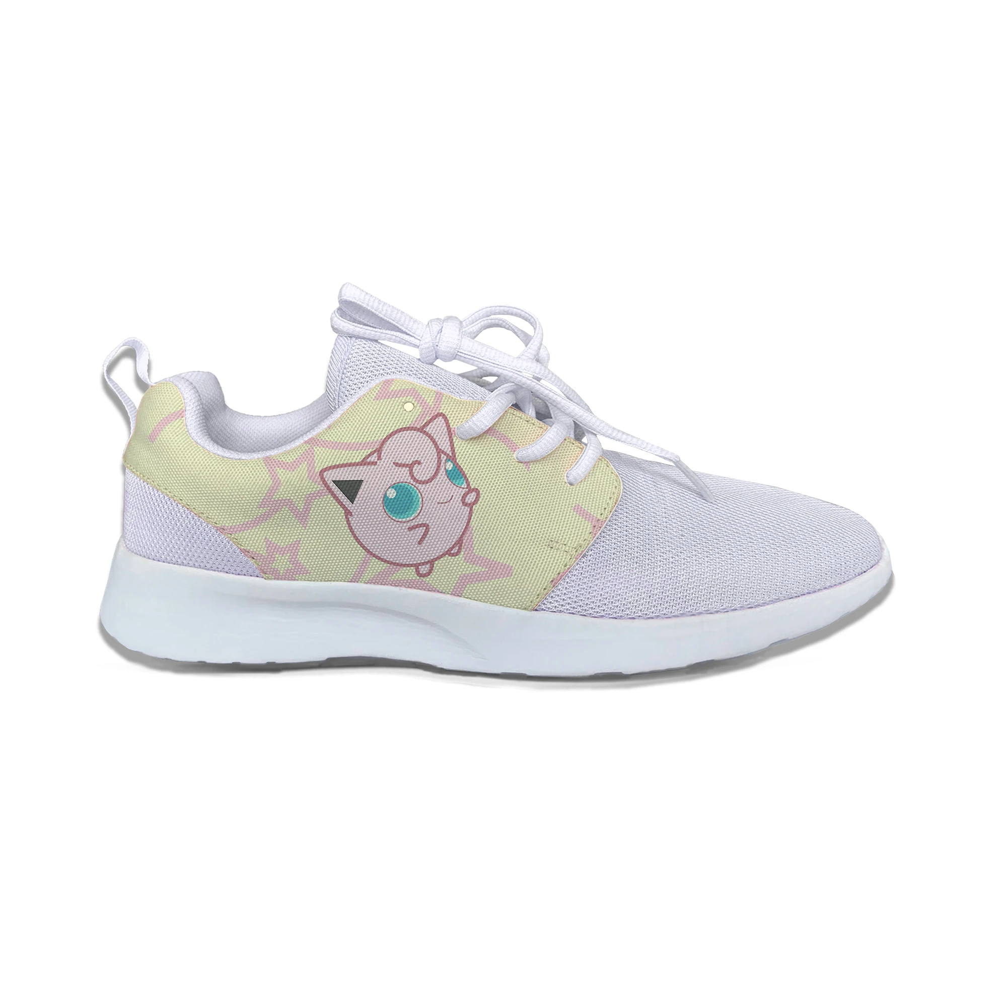 Аниме Покемон Jigglypuff модные милые детские спортивные кроссовки повседневные дышащие кроссовки с 3D принтом для мальчиков и девочек