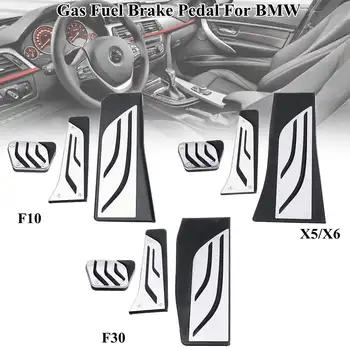 

3Pcs Stainless Steel Car Accelerator Fuel Gas Brake Pedal Pad Cover For BMW 3 5 6 Series X3 X4 X5 X6 Z4 F10 F15 F30 F31 F34 LHD