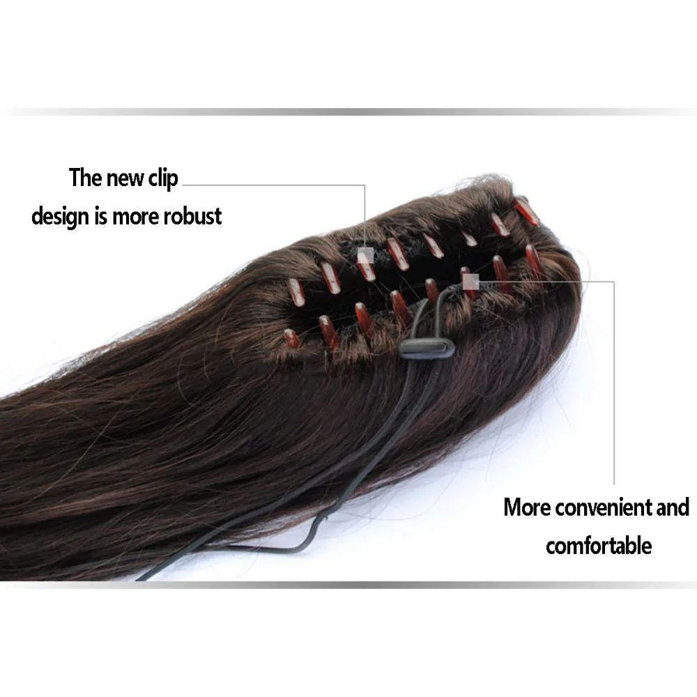 LUPU волосы короткие прямые конский хвост синтетические натуральные волосы коготь клип в конский хвост термостойкие 6 дюймов короткий конский хвост расширение