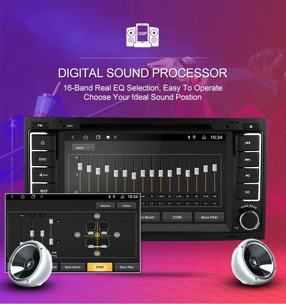 Top Isudar 2 Din Android 9 Auto Radio For VW/Volkswagen/Touareg Canbus Car Multimedia DVD Player GPS Octa Core ROM 32GB DVR Camera 6