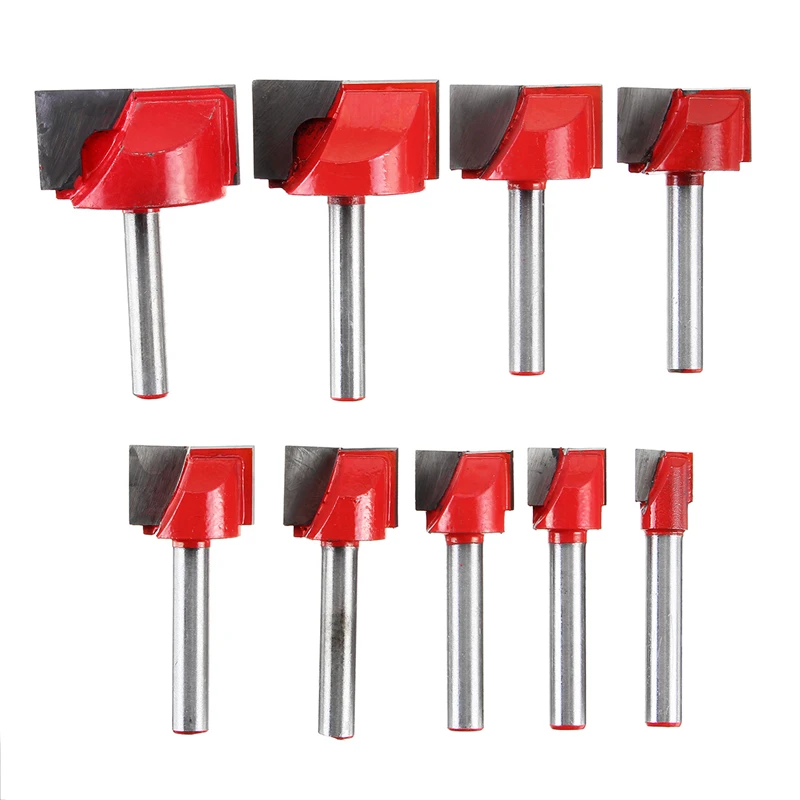  6mm Surface Planing Bottom Cleaning Wood Milling CNC Cutter Engraving Knife Shank Router Bit Woodwo
