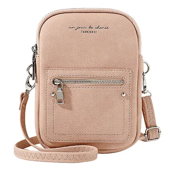 

FGGS-Fashion Small Crossbody Bags Women Mini PU Leather Shoulder Messenger Bag for Girls Ladies Phone Purse Zipper Flap