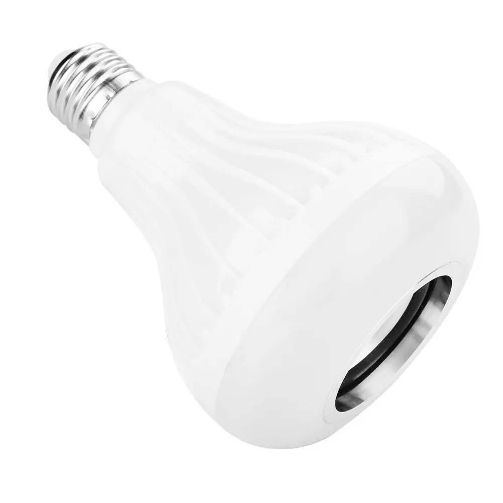 

Wireless E27 Bluetooth 3.0 Audio Speaker RGB Color White Bulb Music Lamp