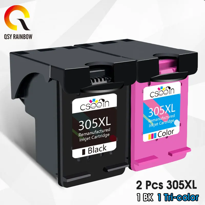 Чернильный картридж QSYRAINBOW 305XL для HP 305 XL DeskJet 1210 2710 2720 4110 4120 4130 ENVY 6010 6020 6030 6420 |