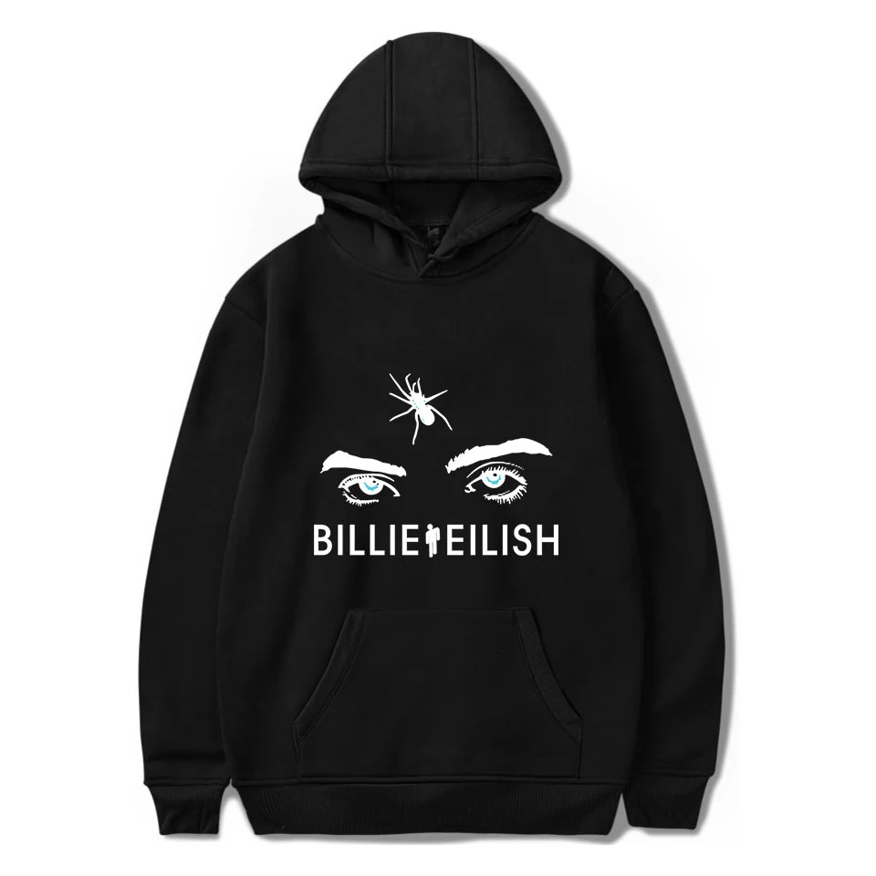 Лидер продаж, Женская толстовка с капюшоном, пуловер Billie Eilish, толстовки с капюшоном для девушек и мужчин, Повседневная поп-Толстовка,, Модная белая спортивная одежда для мальчиков, XXS-4XL