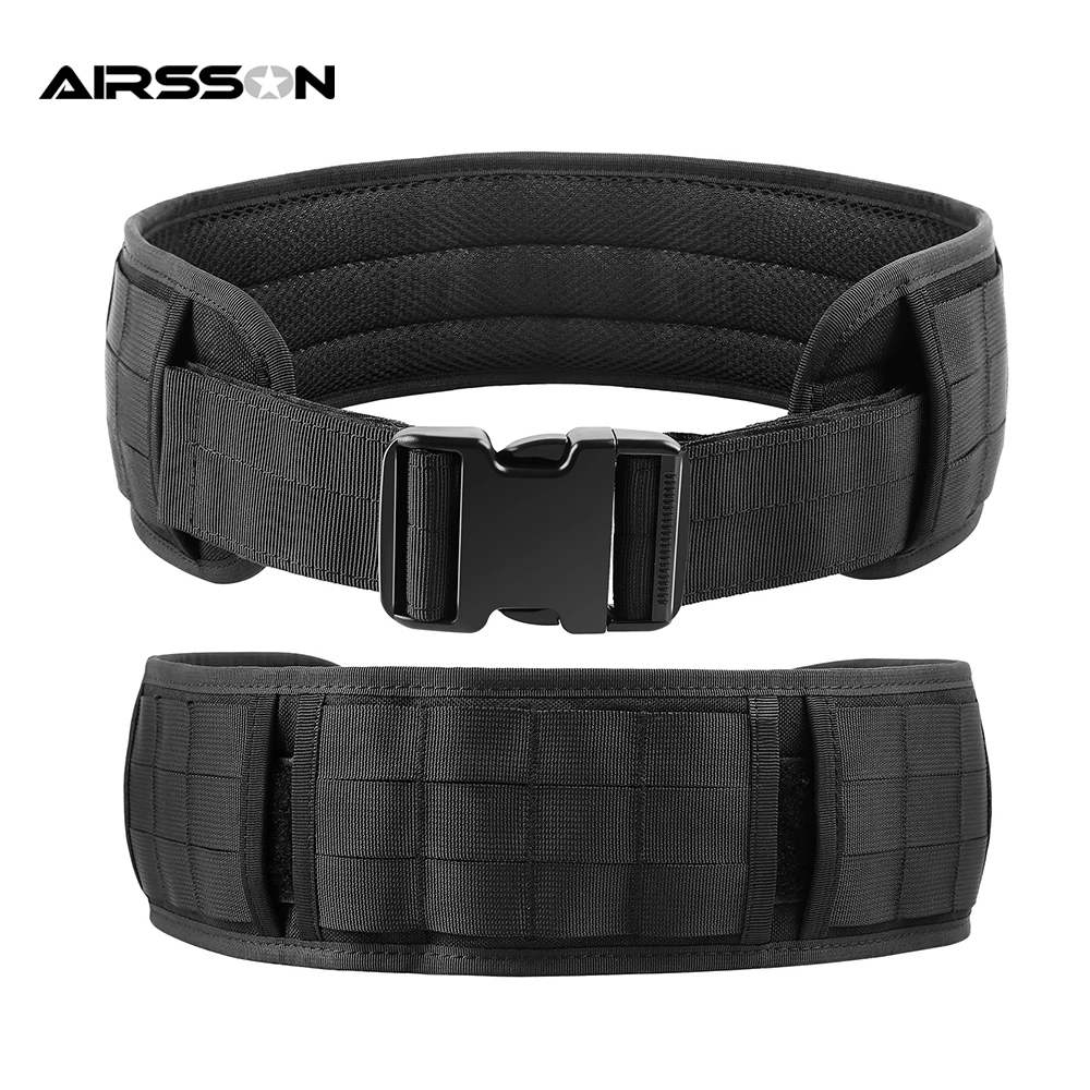 Cinturón táctico acolchado de combate hebilla de liberación rápida, faja Molle, cinturón de cintura, Airsoft CS, accesorios de caza| | AliExpress