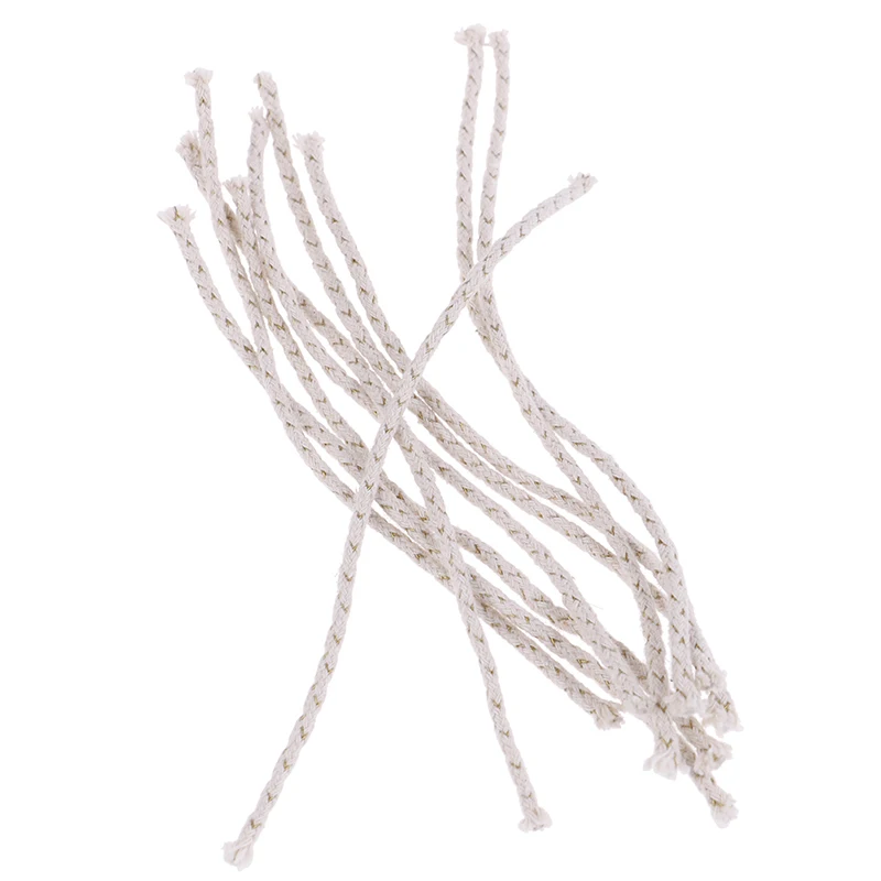 10pcs Replacement Copper Wire Lighter Cotton Core Wick Kerosene Oil Lighter Accessories for Petrol Lighter Fire Starter Bulk