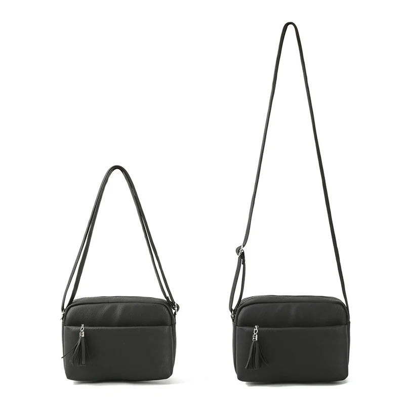 Женские маленькие сумки на плечо с кисточками, винтажная сумка через плечо, Дамская короткая дизайнерская сумка-мессенджер, Женская матовая кожаная сумка с клапаном