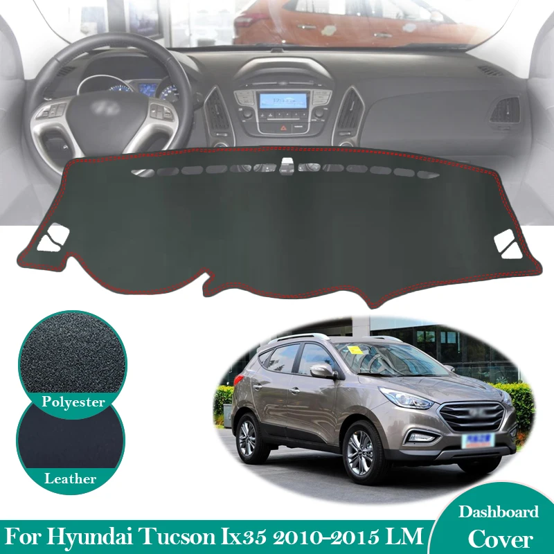 For Hyundai Tucson 2010 2015 Lm Ix35 Antislip Leather Mat Dashboard