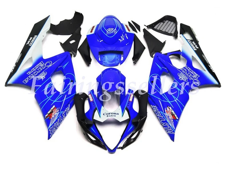 Blue and White Corona Style - GSXR 1000 05-06