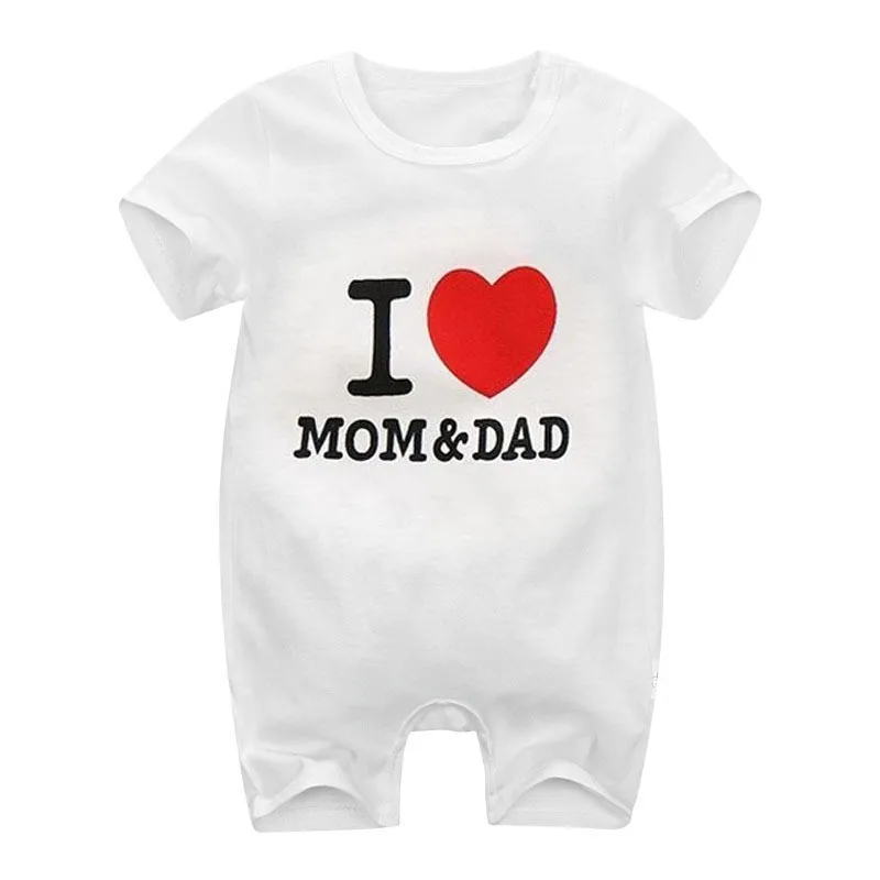 Summer Newborn Baby Cotton Short Sleeve Rompers for Boys Girls infant romper