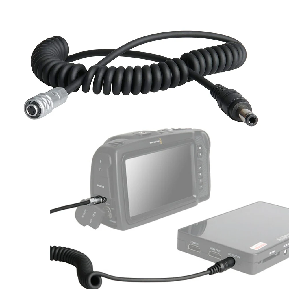 Cavo A Spirale Bmpcc Da 4K A Cc Per Videocamera Blackmagic Pocket Cinema