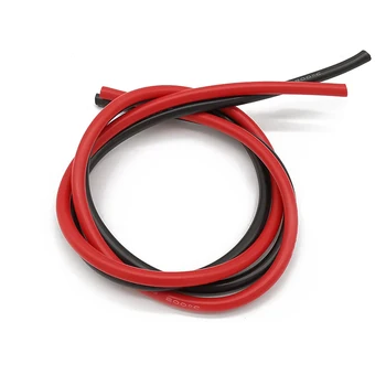 

2 Meter 8 Gauge Silicone Wire High Temperature Resistant Soft Flexible 8 AWG Silicone Wire for RC battery,ESC, RC Models,DIY toy