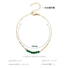 Европейский и американский стиль ноги украшения полностью ручной работы из бисера Простой ножной браслет Yiwu маленькие ювелирные изделия K034