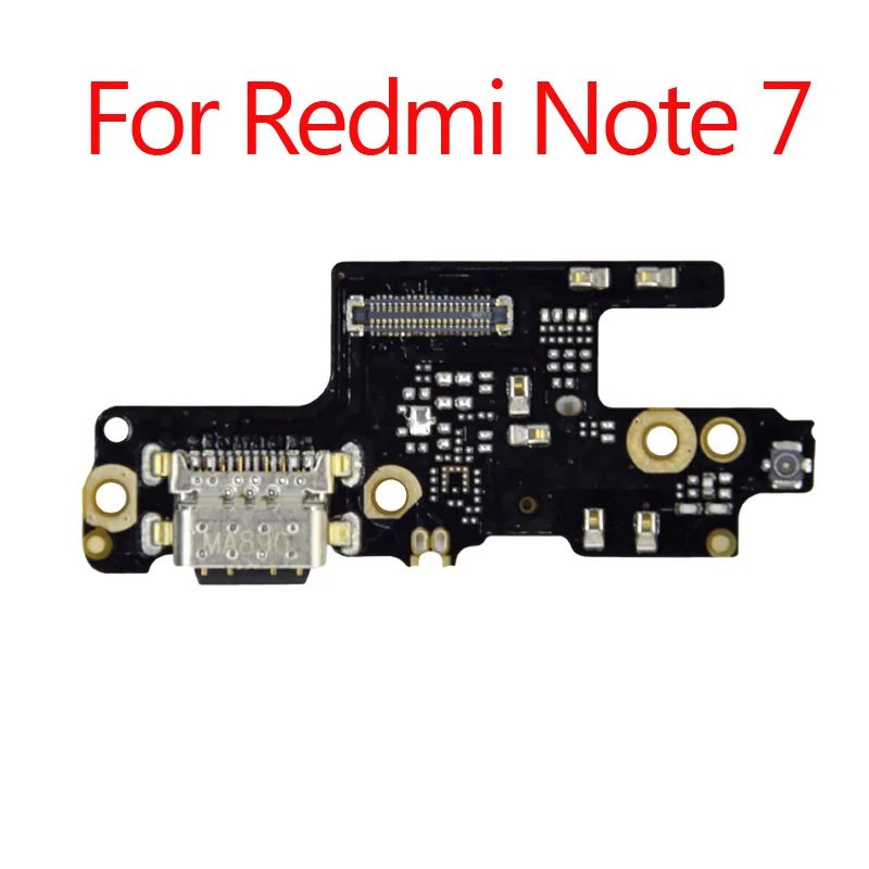 For Redmi Note 7 10 шт./партия, usb-разъем для зарядки, гибкий кабель с микрофоном для XiaoMi PocoPhone F1 Redmi Note 7 6 5 Pro Plus 7A 6A S2 - Цвет: For Redmi Note 7