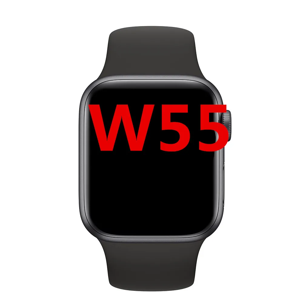 IWO 11 умные часы серии 5 w55 умные часы для Apple IOS Android 44 мм gps ЭКГ монитор сердечного ритма PK iwo 9 8 plus 9 10 - Цвет: iwo 11 black