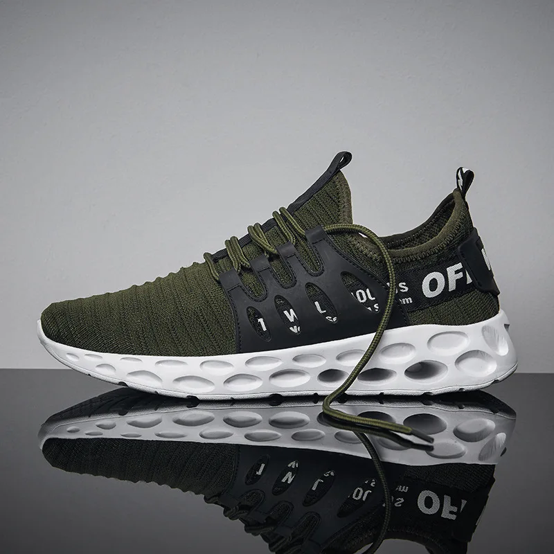 

MEN'S SHOES Summer Trendy Shoes 2019 New Style Men Sports Casual Mesh Running Large Size 45 Yards Breathable Fly Woven Shoes