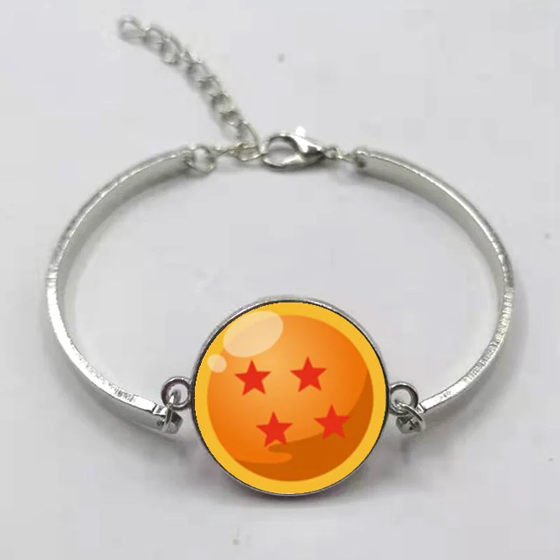 Поп аниме Dragon Ball фигурка поп игрушка многослойный тканый кожаный браслет Гоку стеклянный браслет с пулями детский подарок - Окраска металла: Silver4