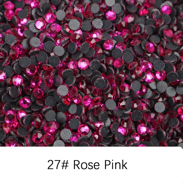 1000 Gross 140,000Pcs  bulk Wholesale Big Pack DMC Hotfix Rhinestones   Crystal Glass  Better Stone With Glue On Stones 27