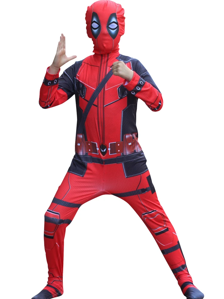 Tights with mask-B Рождественские костюмы; Карнавальный костюм супергероя; официанты смерти для детей и взрослых; колготки для службы смерти; костюмы для косплея; костюмы для службы смерти; Аним - Цвет: Tights with mask-B