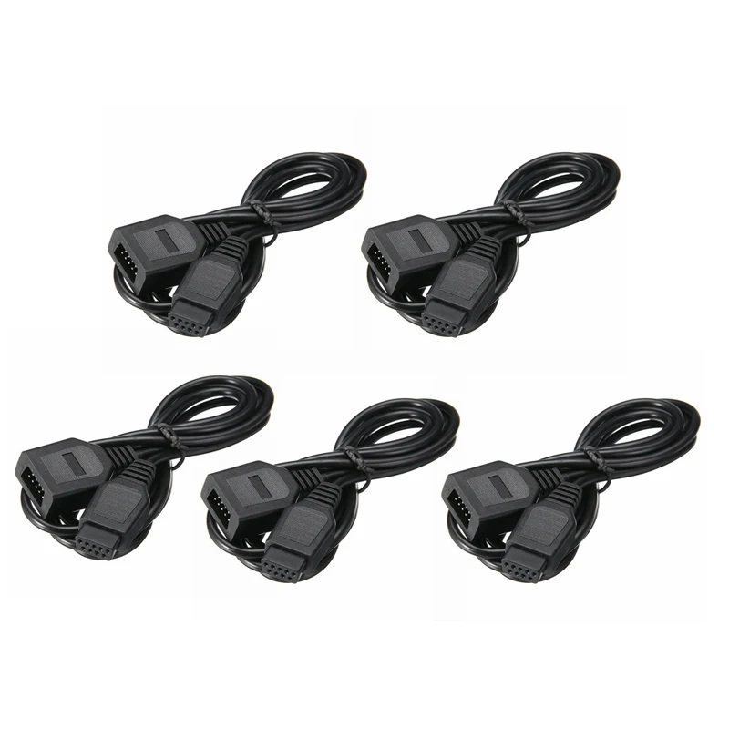 

5PCS 9 Pin Extension Cable for Sega Genesis 2/3 Megadrive 2 Controller