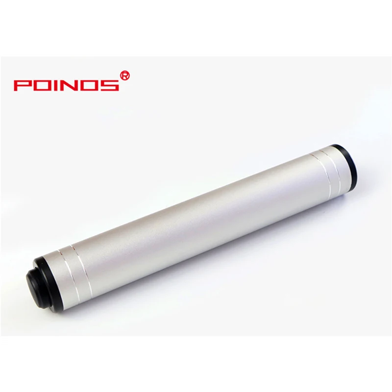 POINOS кий для пула, удлинитель 22 см черный серебристый алюминиевый цвет сплав покрытие экстенсионы de tacos de billar