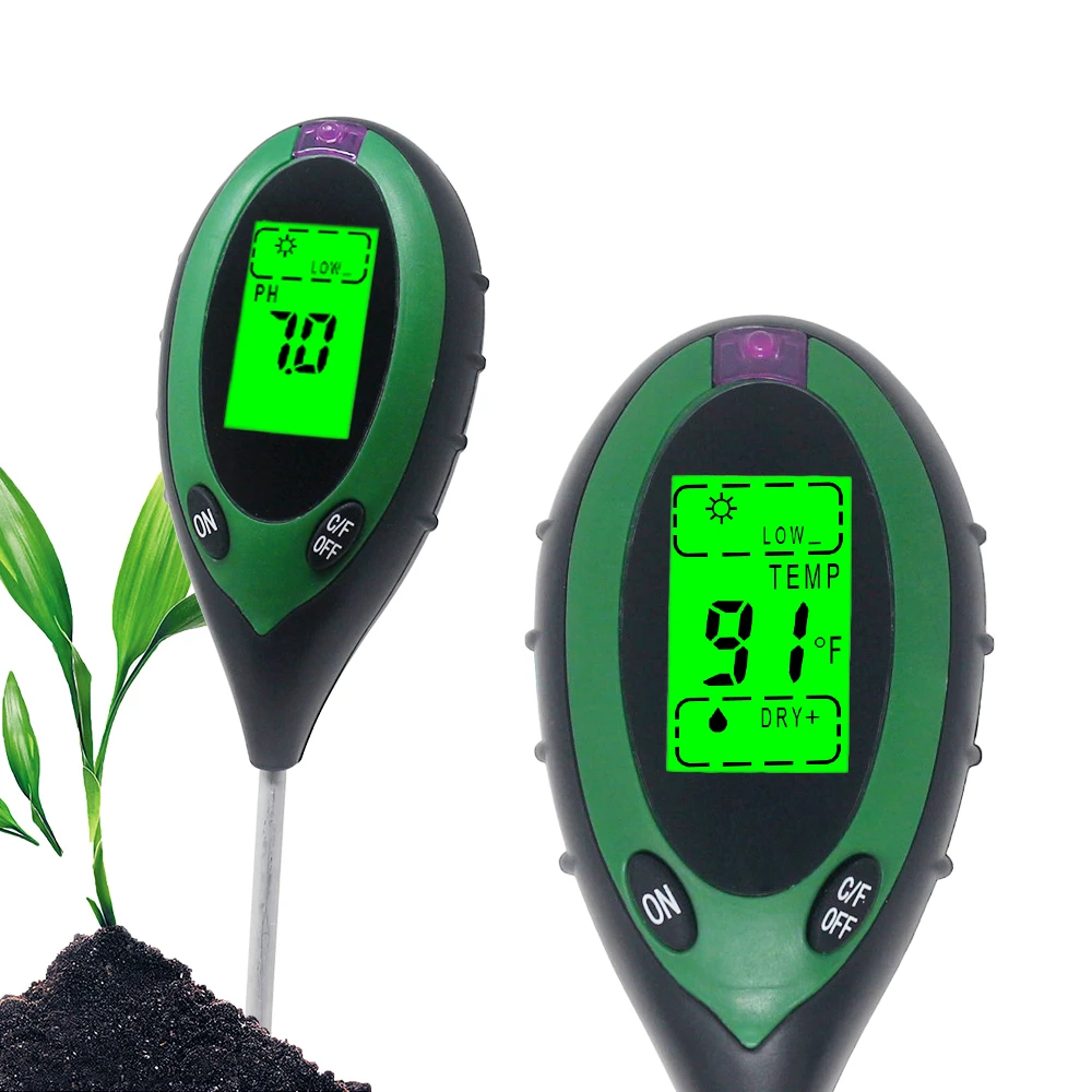 Digital Boden Tester 4 in 1 PH Wert Garten Erde PH Meter PH Messgerät 