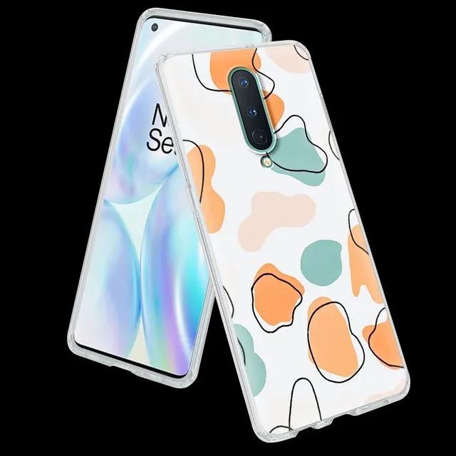 Art Retro Abstract Geometry Matte Soft Phone Case For OnePlus 7 7T 8 Pro 8T 5G 9 9R One Plus Z Nord N10 N100 Back Cover Coque S07