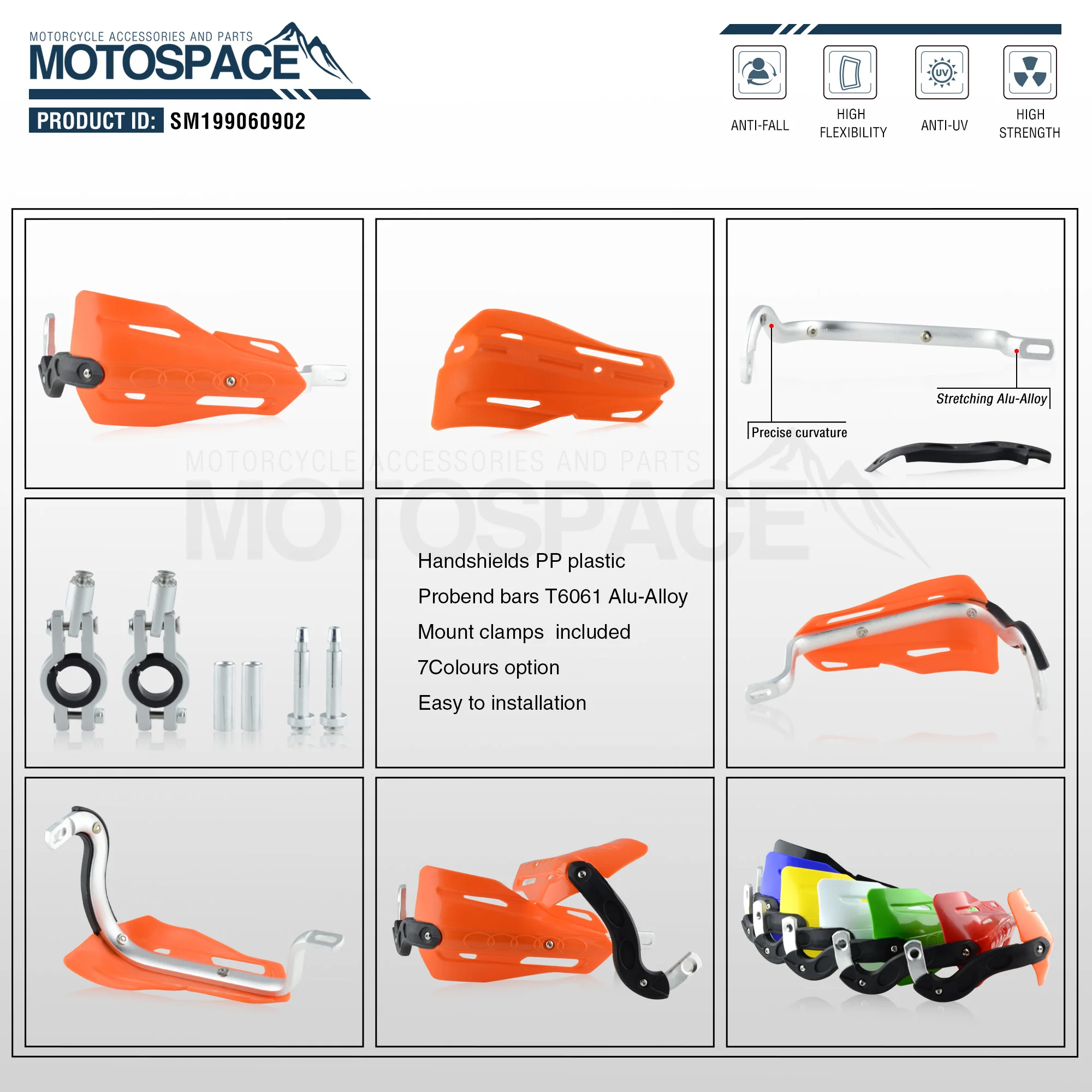 Spacemotors выносливость рукавицы для мотоцикла подходит для 7/" 22 мм Handlebar1-1/8 28 мм жир бар CR XR YZ WR EX TTR CRF WRF EXC DRZ