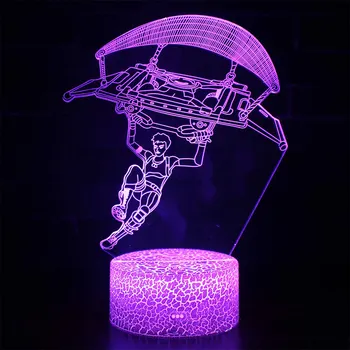 

Exclusive Explosion Fortress Night Mobile Game Series 3D Night Lamp Led Creative Seven Color Touch Remote Control Desk Lamp