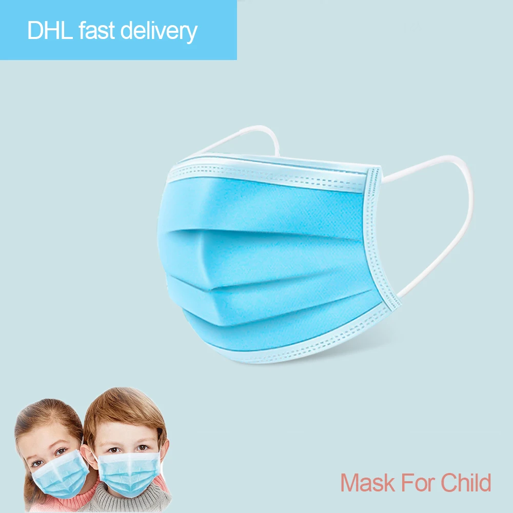

Child Mask Breathable Face Mask Anti Saliva Pollution 3 Layers Masks Shield Wind Protecting Cover Masks for Kids In Hairsalon