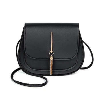 

New Tassel Women bag Quality Imitation Leather Women's Shoulder bag Crossbody bag Shopping Small Handbag Round bag Small bag