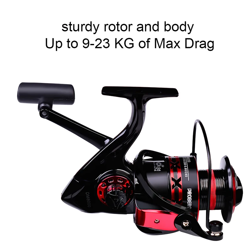 PROBEROS Spinning Reel 9-23KG Max Drag Fishing Reel 1000-8000 Series CNC  Mechine Fishing Wheel Metal Spool Saltwater Carp Reel - AliExpress