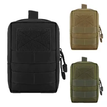 Tactical Molle Oxford Waist Belt Bag Military Pouch Wallet Purse Outdoor Sport EDC Pack Camping First Aid Bag(China)