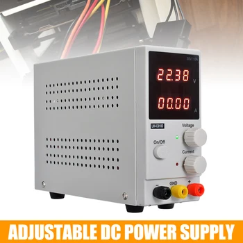 

Durable 30V DC Power Supply Lab Adjustable Switching Regulated DC Power Supply LCD Dual Digital Display 70*160*215mm