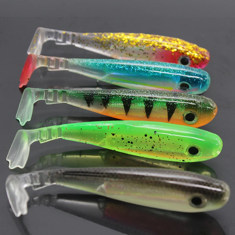 

1 Pcs lures T tail High quality super soft bait 6cm/9cm 2.5g/8g artificial bait soft worm squid cockroach 3D eyes fishing bait