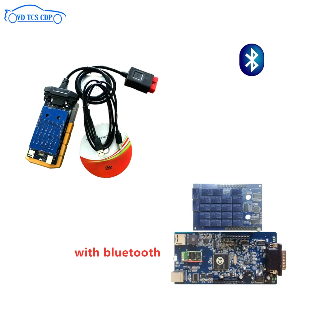 5 шт./лот DHL VD TCS CDP с bluetooth 3,0 pcb 2016R0 keygen Scan vd ds150e cdp для delphis obd obd2 автомобильный грузовик диагностический инструмент
