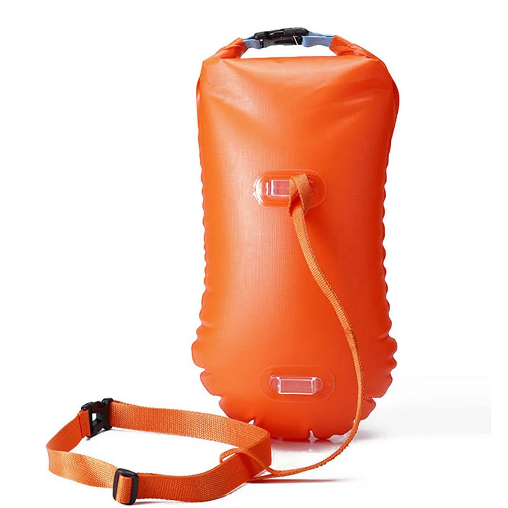 Inflatable Flotation Bag Life Buoy PVC Waterproof Dry Bag Swimming Backpack Kayak Rafting Drifting Camping Hiking Rucksack