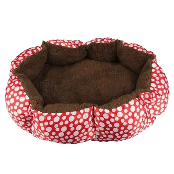 

58cm x 45cm x 11cm Animal Nest Detachable Mat Pet Nest Polar dog warm Nest Cat Nest Cozy nest Mat Red + white