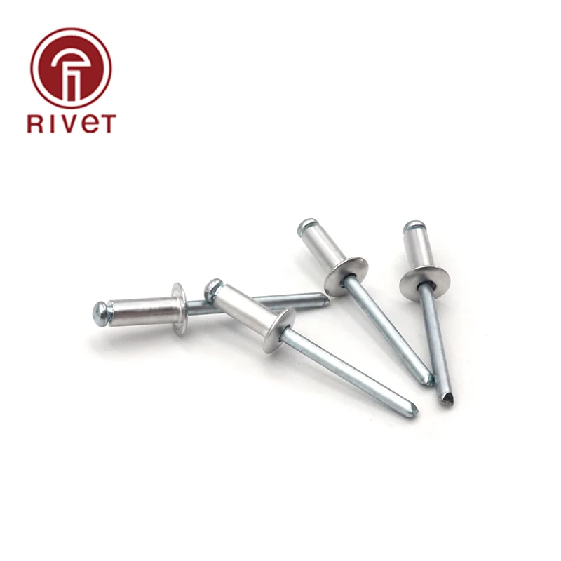 

DIN EN ISO 15977 20PCS M4.8/M5 Aluminum And Iron Round Head Multi-Size High-Quality Rivets Blind Rivets