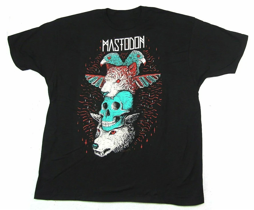 Mastodon Totem Pole черная футболка новая группа товар хип хоп Футболка|Футболки| |