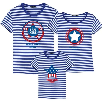 

Family Matching T-shirt Captain Mother Daughter Father Son T-shirt Family Look T shirt Mommy and Me Short Sleeve Clothes Outfits