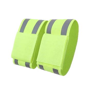

1pc Reflective Safe Elastic Arm Wrist Band Strap Adjustable Ankle Belt Wristband Night Running Cycling Safety Accessory